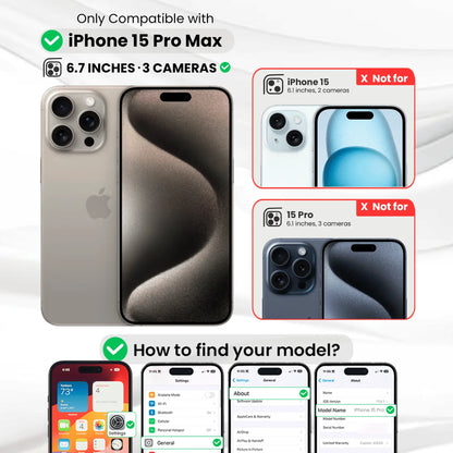 Magnetic Clear Case Compatible with Iphone 15 Pro Max, Flexible Fashion Cover, Blue